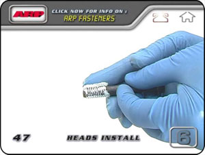 Using Nitrile gloves to put ARP Thread Sealant on a bolt.
